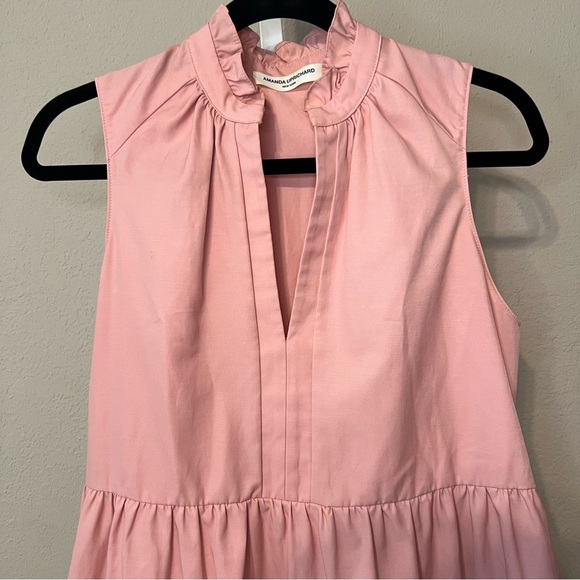 Amanda Uprichard Dusty Rose Pink Sleevless Saffron Dress - Picture 3 of 7